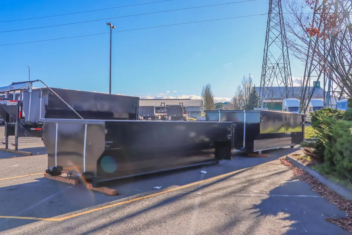Roll-off dumpster ready for waste disposal at job site for Estate Cleanout Dumpster Rental in Union Hill-Novelty Hill